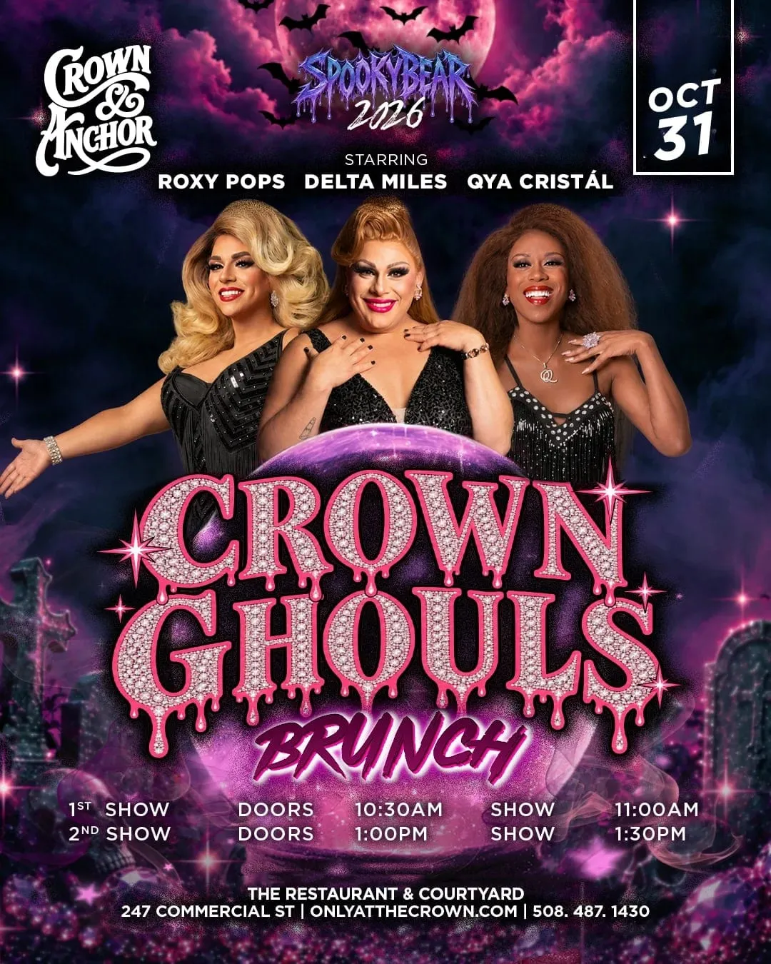 Promo image for Crown Ghouls Drag Brunch (10:30am seating)
