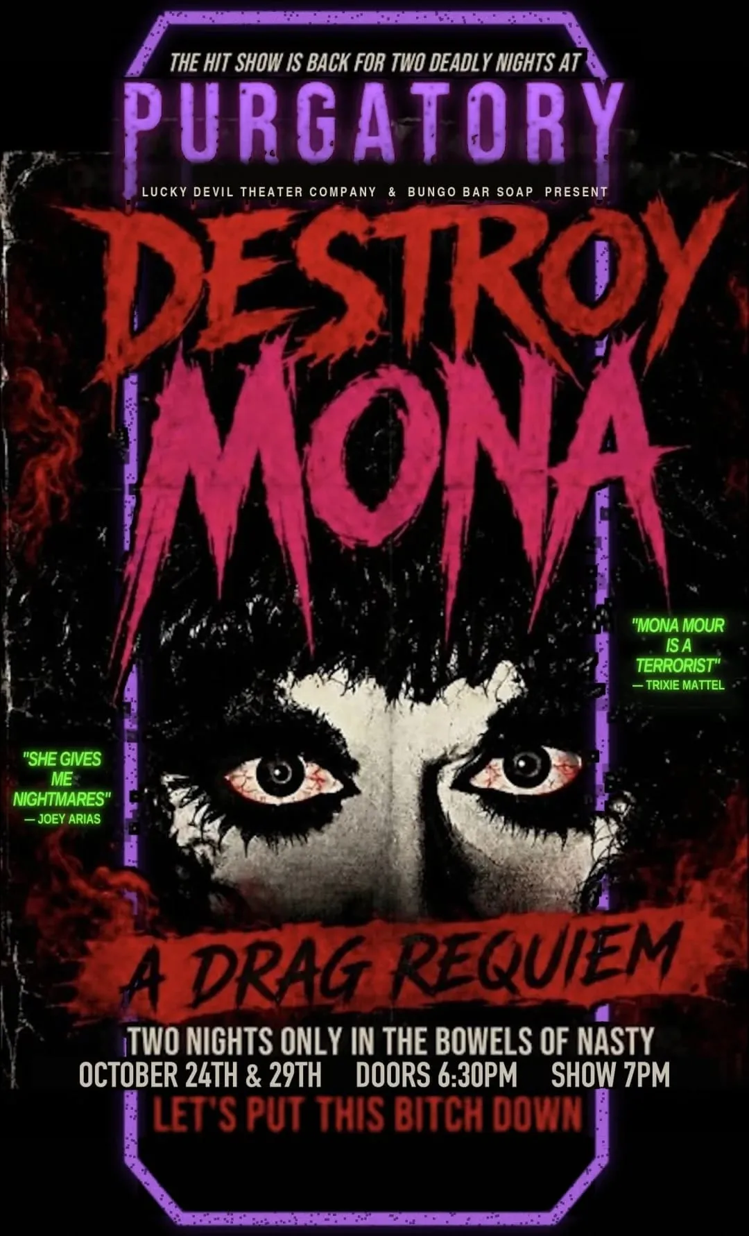 Promo image for Destroy Mona: A Drag Requiem