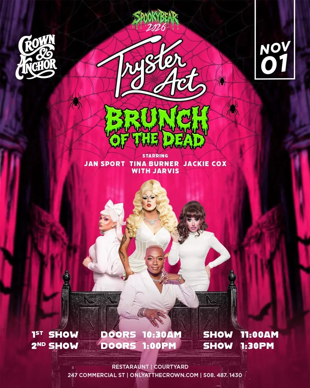 Promo image for Tryster Act: Brunch of the Dead (1pm seating)